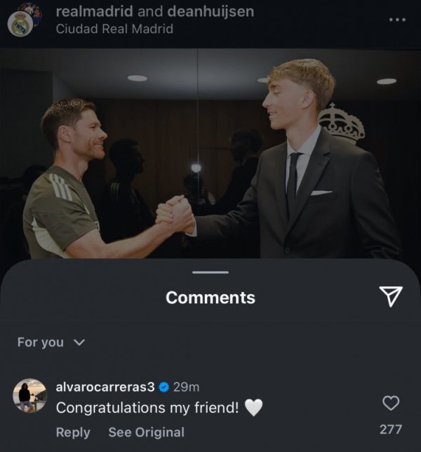 Want to come so much 😂A social media congratulates Wyson on completing Real Madrid s debut: Congratulations, friends
