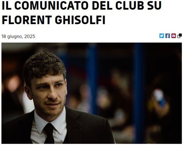 Official: Roma announces the official departure of sports director Gisolfi