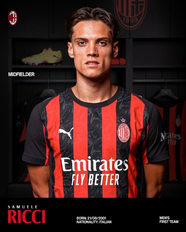 Ricci: I think I can help Milan, the center position of the three midfielders is the best for me