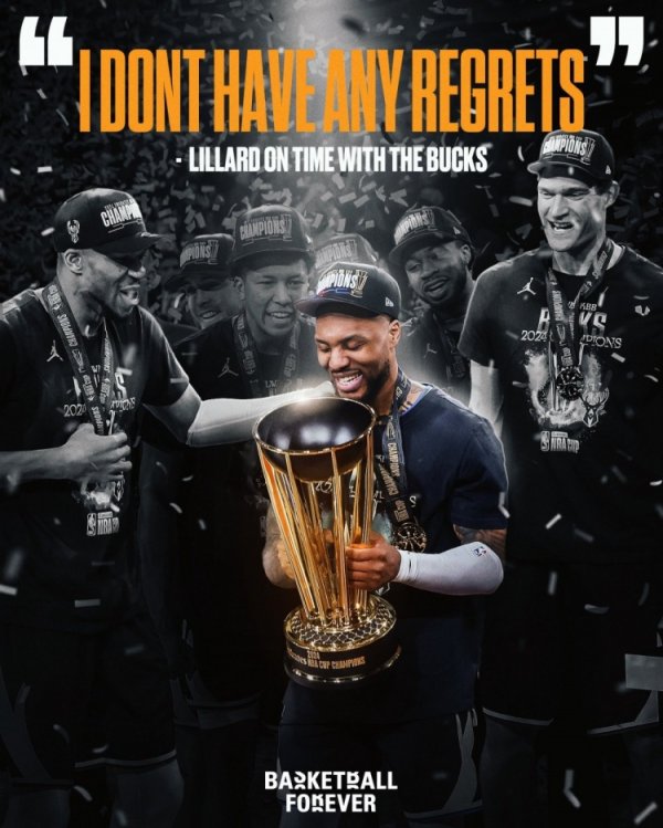 Lillard: There are no regrets in my Bucks career. I know my original intention is correct.
