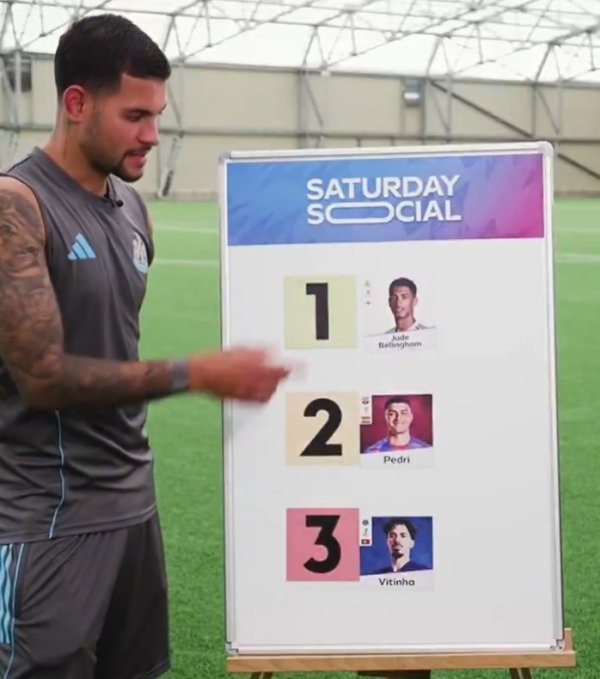 Guimaraes: The best midfielder in football today is Bellingham, who is strong and good at attacking and defense