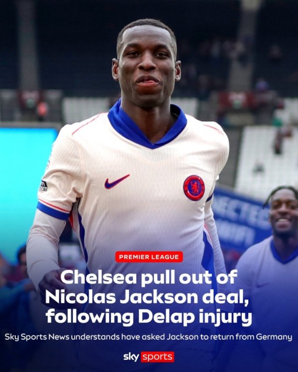 Sky: Chelsea informs Bayern to cancel Jackson trade, players are expected to return to London to return to the first team