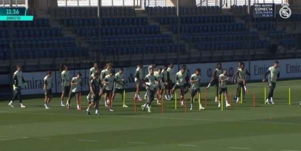 Reporter: Real Madrid held the final training before the match against Levante, Rudiger, Arnold and Mendy were absent