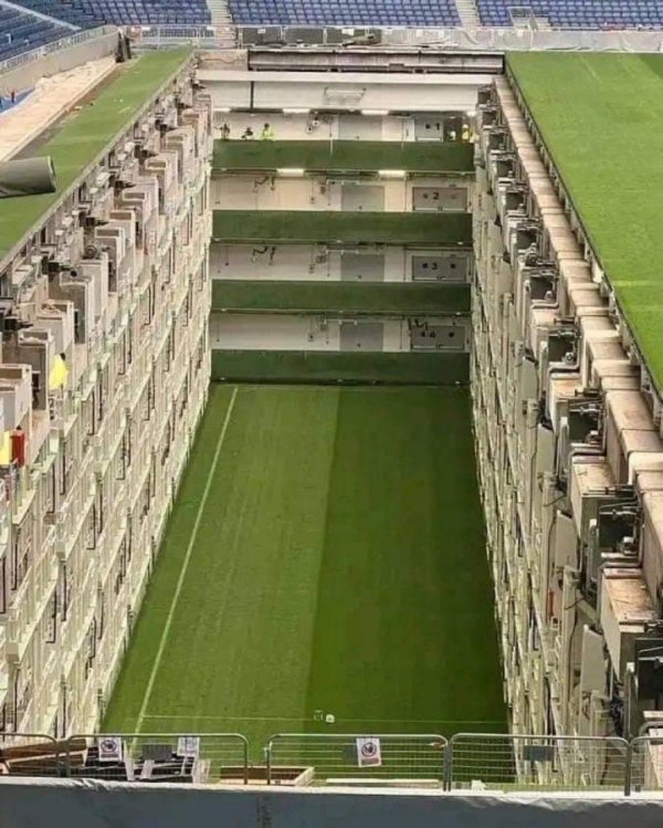 The underground scene of the Bernabeu Stadium🤯