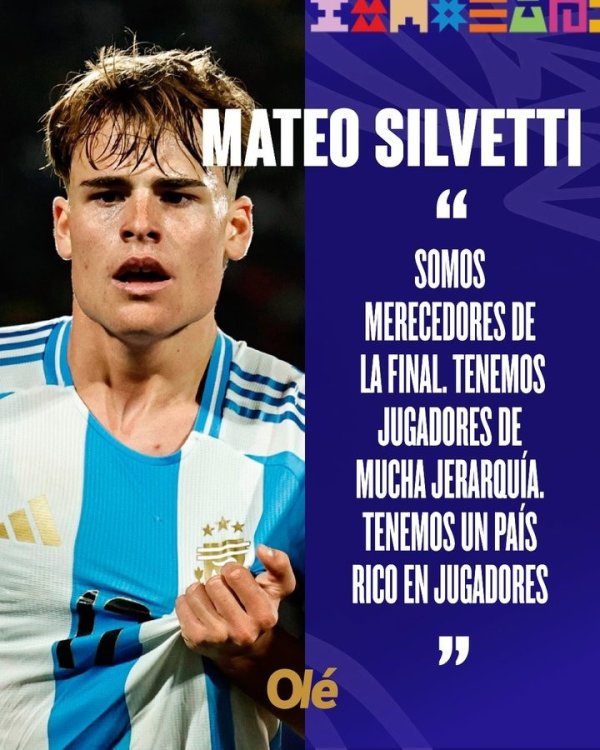 Silveti: Our goal is to reach the World Youth Championship finals. Argentina has rich football talents