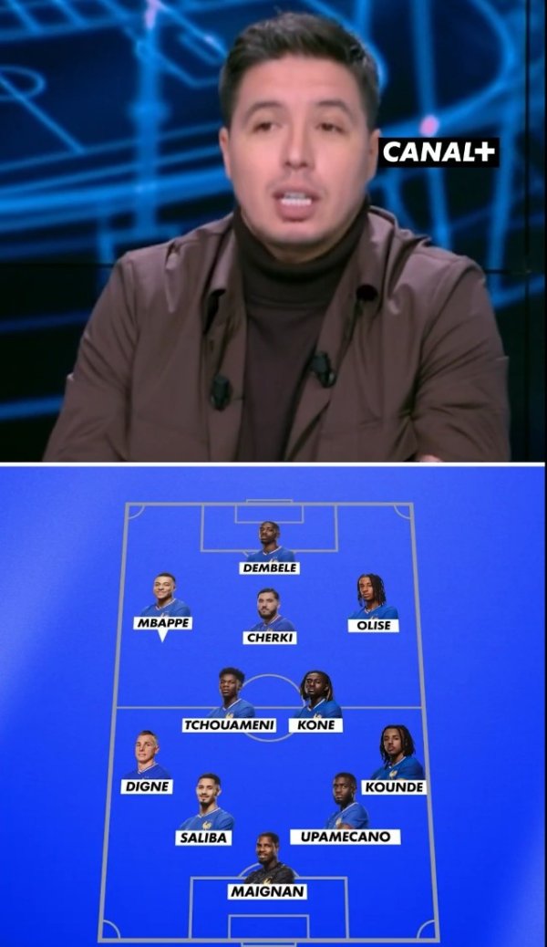 Nasri s France World Cup starting lineup: Mbappe, Dembele, Olise trident