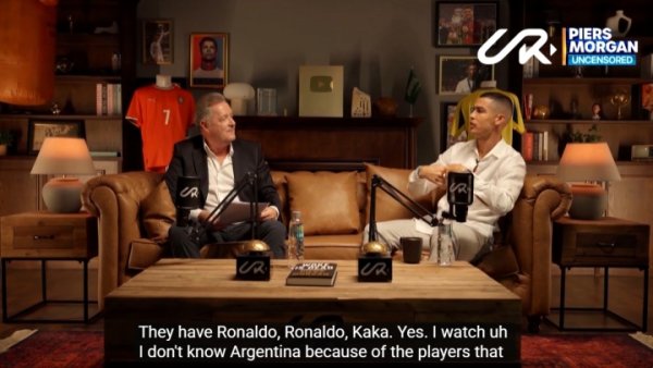 Ronaldo: Watching a game for a certain player? No, but I watch Brazil, Argentina and Spain