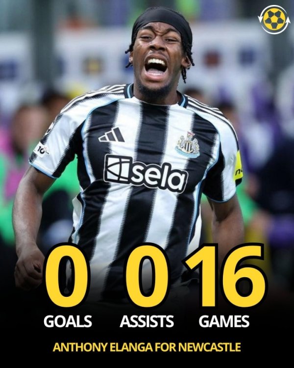 Are there any experts? 😮Ilanga joined Newcastle this summer for nearly 70 million euros, with 0 goals, 0 assists and only 1 point in 16 games